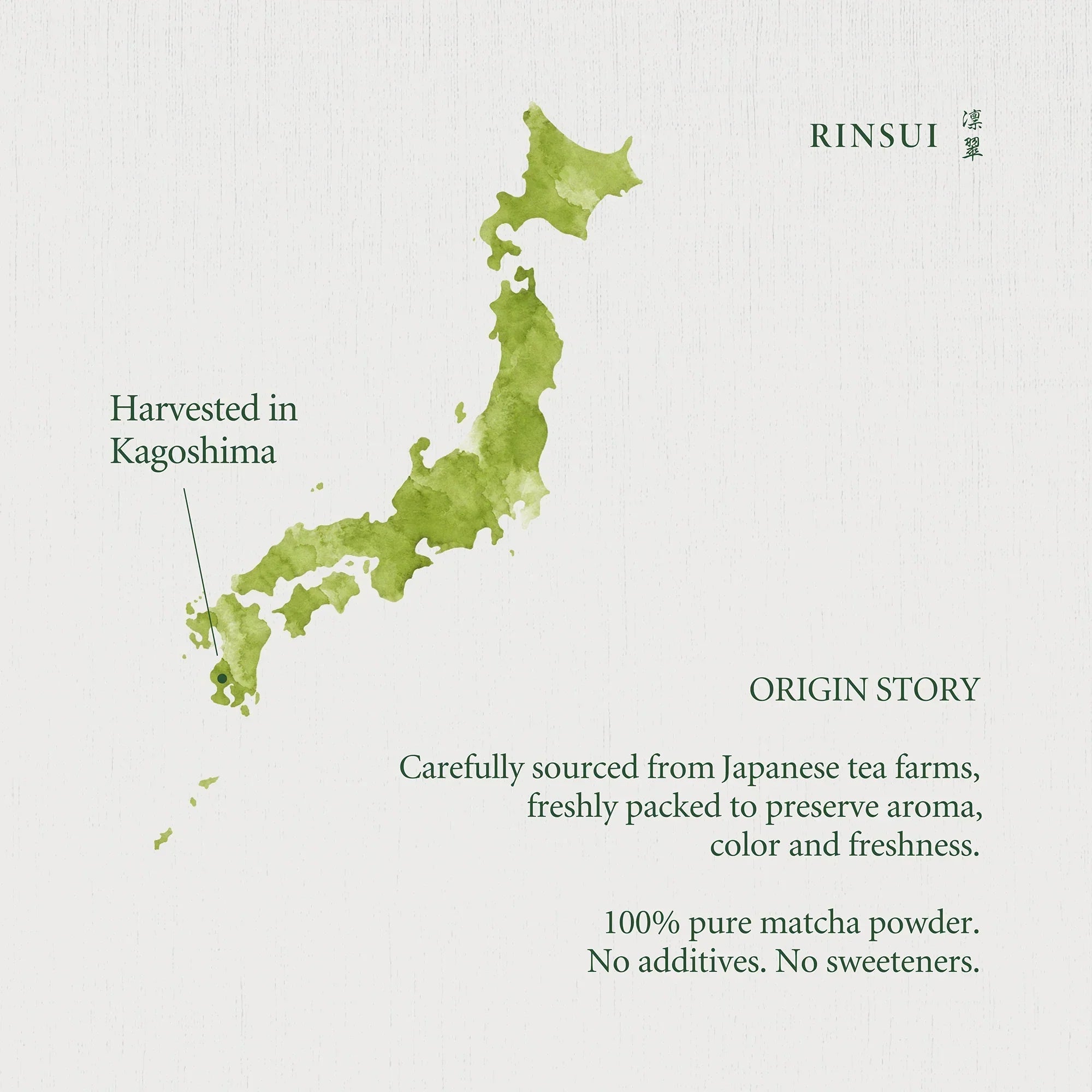 Master Collection single-origin matcha from Kagoshima with smooth velvet texture and deep umami