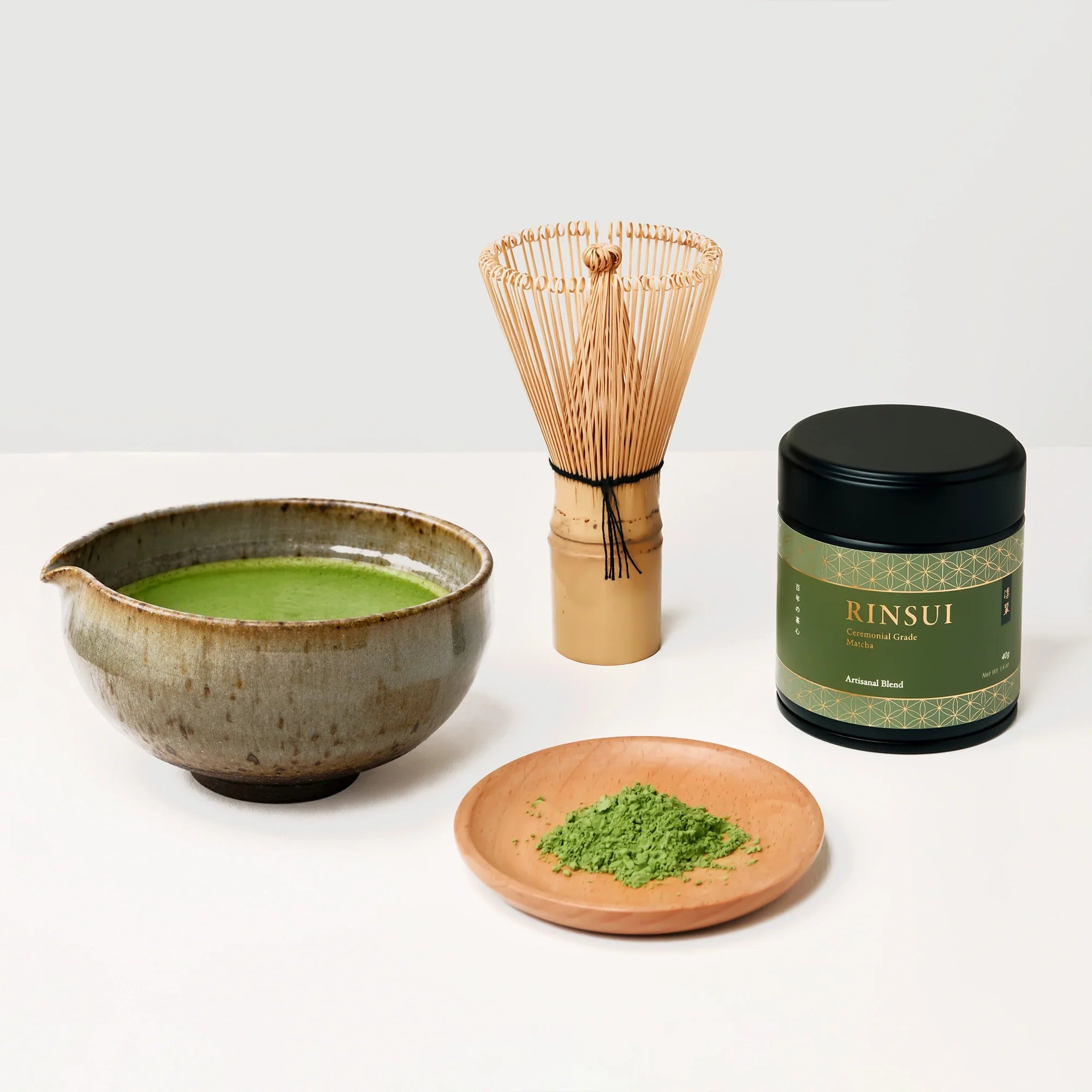 Artisanal Blend ceremonial grade matcha from Uji Japan offering smooth, balanced flavor with subtle sweetness and umami