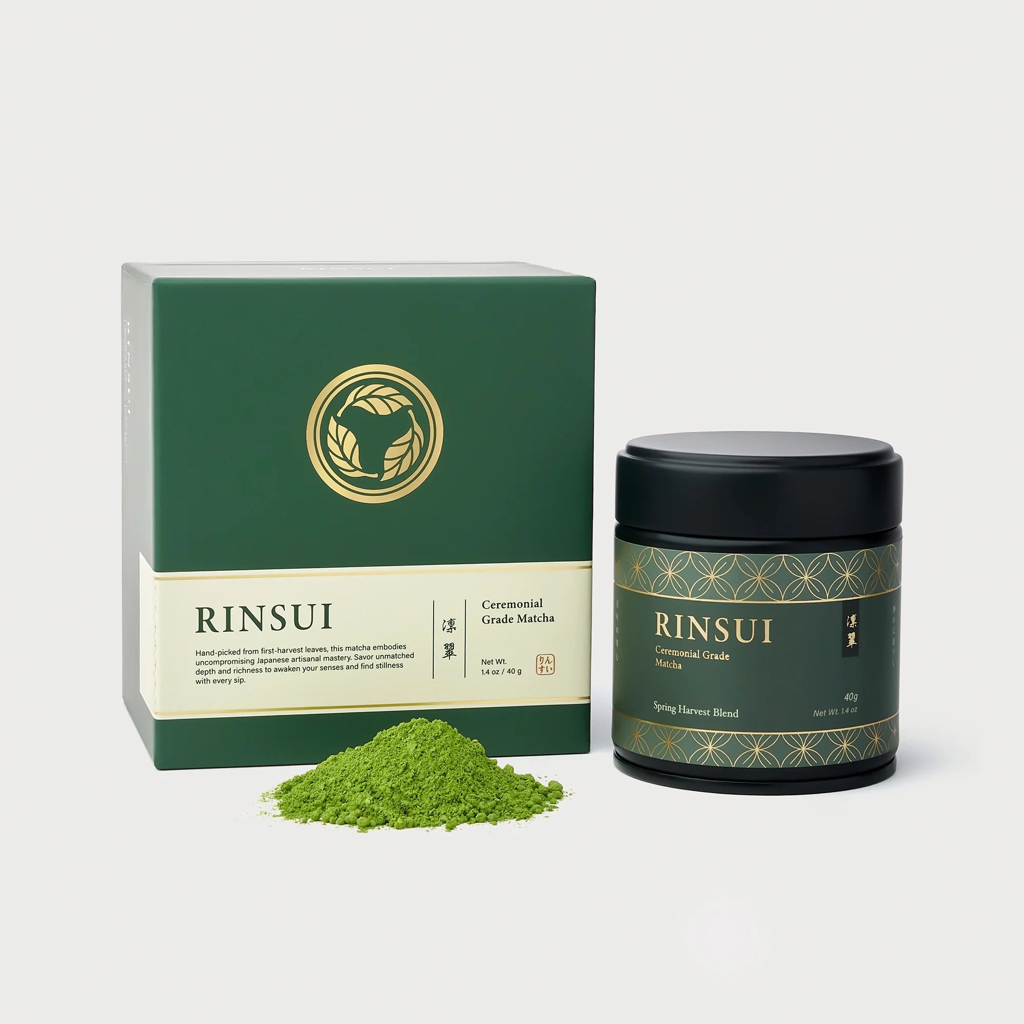 Spring Harvest Blend organic matcha bowl with delicate floral and seaweed notes from Miyazaki spring harvest