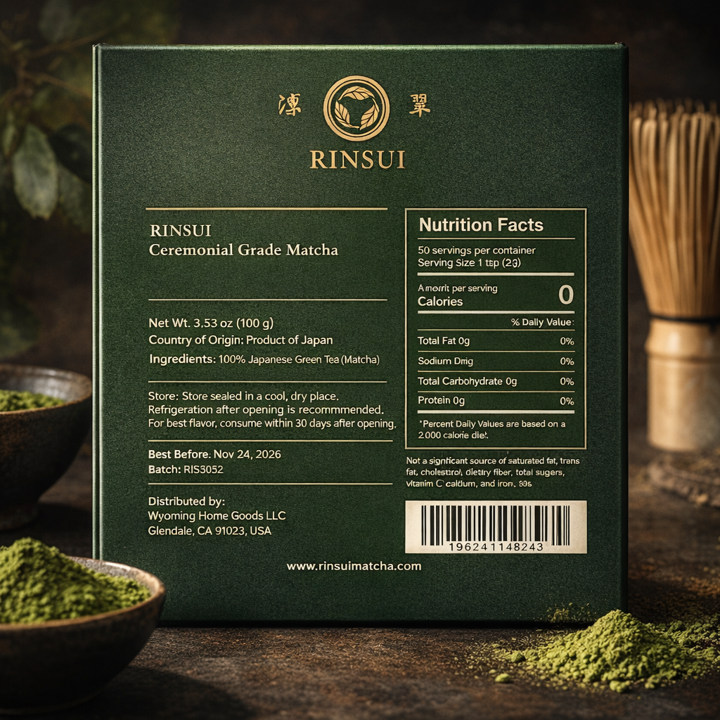 RINSUI Artisanal Blend Ceremonial Matcha